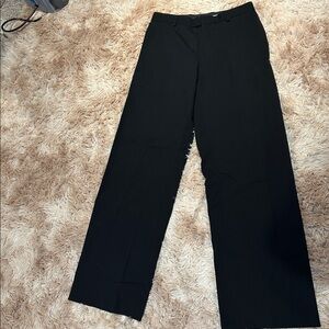 Emporio Armani Wide Leg Trousers - Black Size Large